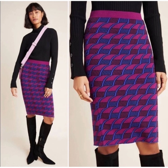 Anthropologie Maeve Nancy Pencil Sweater Skirt NWT SZ L and M - Picture 6 of 14